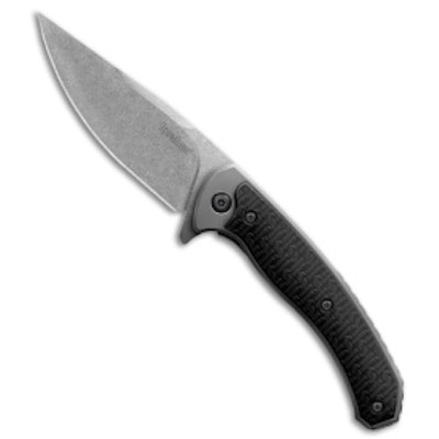 Kershaw Diskin Strobe Flipper Knife GFN (3.3" Stonewash) 1086  - Blade HQ