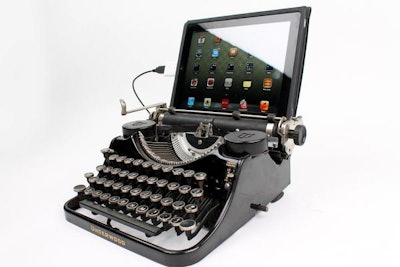 USB Typewriter ~ Typewriter Computer Keyboard / iPad Stand (Model F)