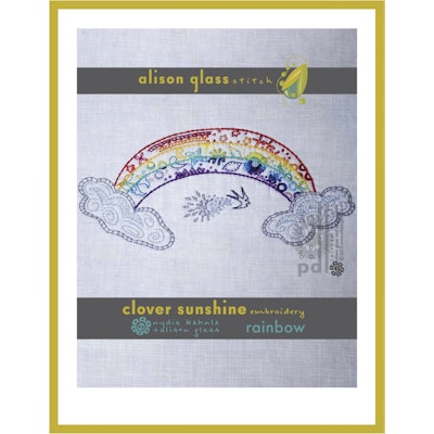 alisonglass — Rainbow Embroidery Pattern PDF or Printed Embroidery