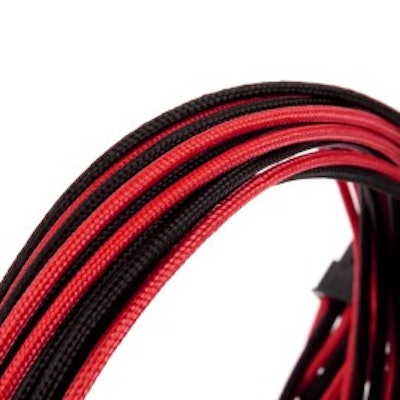 CableMod Basic ModFlex™ Cable Extension Kit – Dual 6+2 Pin Series – BLACK / RED