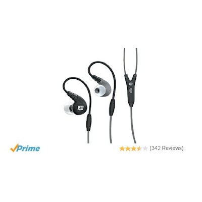MEE audio M7P Secure-Fit Sports In-Ear Headphones with Mic