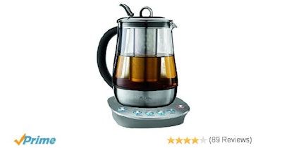 Mr. Coffee Premium Hot Tea Kettle with Precise Steeping Technology, 