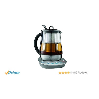 Mr. Coffee Premium Hot Tea Kettle with Precise Steeping Technology, 