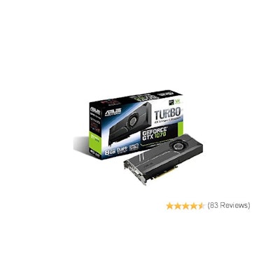 Amazon.com: ASUS GeForce GTX 1070 8GB Turbo Edition 4K & VR Ready Dual HDMI 2.0 