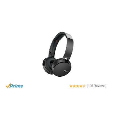 Sony MDRXB650BT/B Extra Bass Bluetooth Headphones, Black: Home Audio