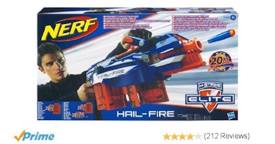 Amazon.com: Nerf N-Strike Elite Hail-Fire Blaster: Toys & Games