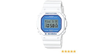 Amazon.com: Casio G-Shock DW5600WB-7 WHITE AND BLUE SERIES Watch Square Ana-Digi