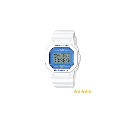 Amazon.com: Casio G-Shock DW5600WB-7 WHITE AND BLUE SERIES Watch Square Ana-Digi
