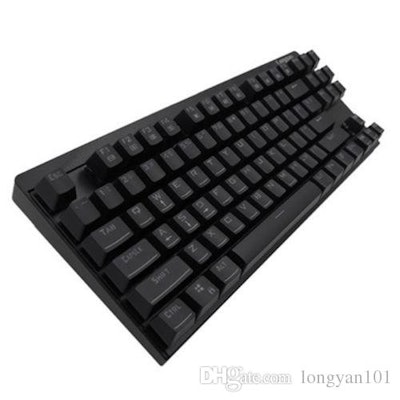 Lenovo Mk100 87keys Usb Mechanical Gaming Keyboard Blue/Black Switches Keyboard 