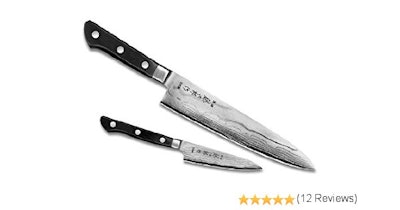 Amazon.com: Tojiro DP Damascus 2-piece Starter Knife Set: Kitchen & Dining