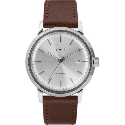 Marlin 40mm Automatic Leather Strap Watch | Timex