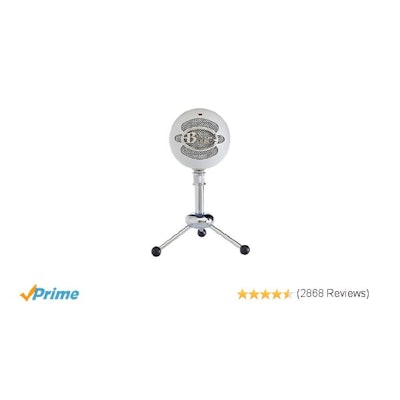 Amazon.com: Blue Snowball USB Microphone (Textured White): Electronics