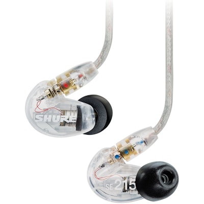 Shure SE215 Sound Isolating Earphones - Clear | Sweetwater.com