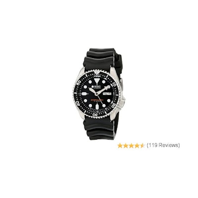 Amazon.com: Seiko SKX007J1 Analog Japanese-Automatic  Black Rubber Diver's Watch