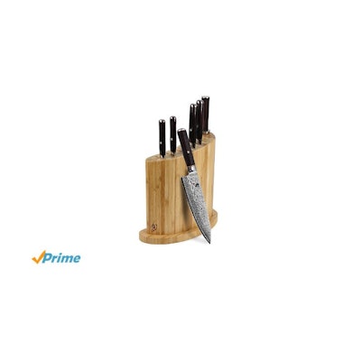 Amazon.com: Shun Hiro SG2 7-piece Knife Block Set: Kitchen & Dining