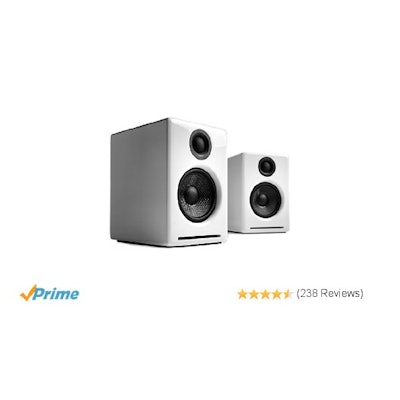 Amazon.com: Audioengine A2+ Premium Powered Desktop Speakers - Pair (White): Com