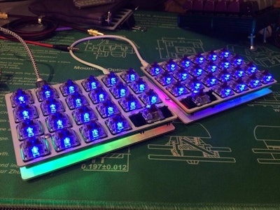     Levinson Keyboard - 40% Split Ortholinear (Let's Split w/LED backlight    
