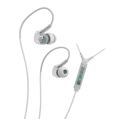 MEE audio M6P  In-Ear Earphones with Mic, Remote [Clear]