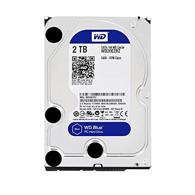 WD Blue WD20EZRZ Desktop Internal Hard Drive (SATA, 6 GB/sec, 2 TB, 64 MB, 3.5 i