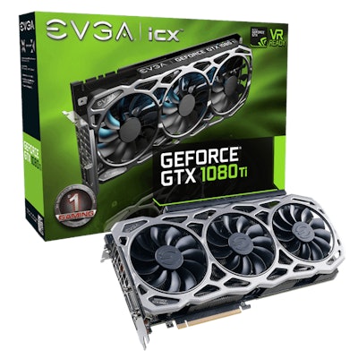 EVGA GeForce GTX 1080 Ti FTW3 GAMING, 11G-P4-6696-KR