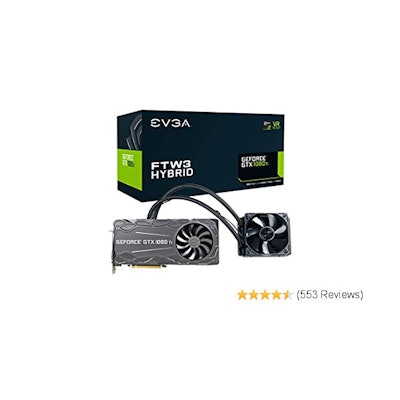 Amazon.com: EVGA GeForce GTX 1080 Ti FTW3 HYBRID GAMING, 11GB GDDR5X, HYBRID & R