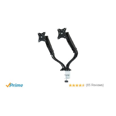 Amazon.com: VIVO Dual LCD Monitor Desk Mount/Stand Black Deluxe Gas Spring holds