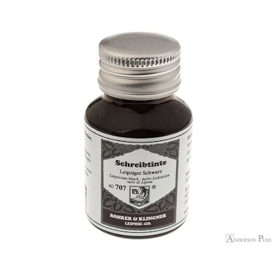 Rohrer & Klingner Leipziger Schwarz Ink (50ml Bottle) - Anderson Pens, Inc.stara