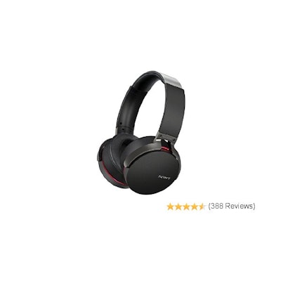 Amazon.com: Sony MDR-XB950BT/B Extra Bass Bluetooth Wireless Headphones w/Microp