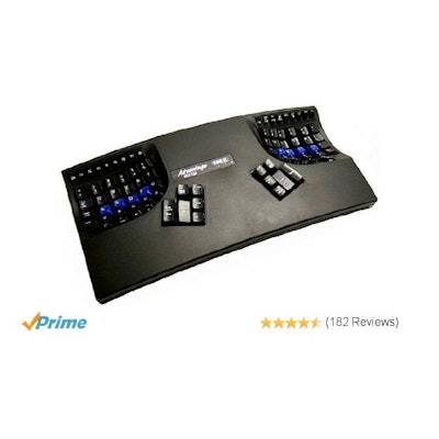 Amazon.com: Kinesis KB500USB-BLK Advantage USB Contoured Keyboard (Black): Compu