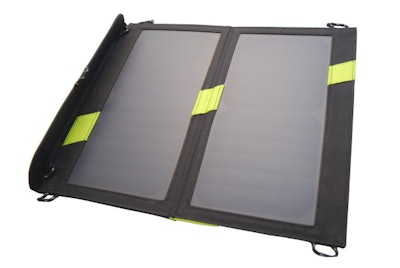 Solar panel + battery pack addon