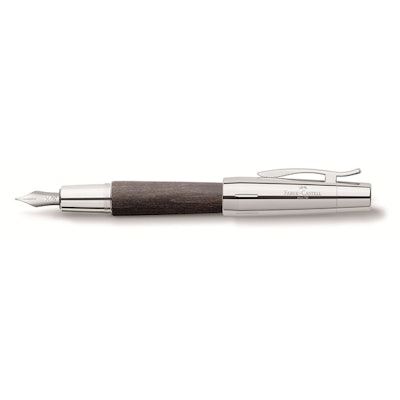	Faber-Castell - Fountain pen e-motion wood/chrome black fine