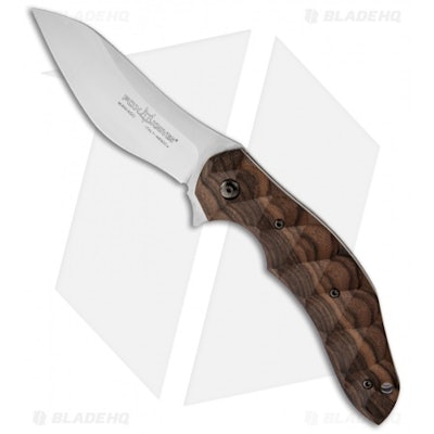 Fox Knives Jens Anso Flipper Folding Knife (3.54" Satin Plain) FX-302ST - Blade 