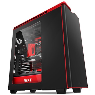 H440 Black + Red Mid Tower Case – NZXT
