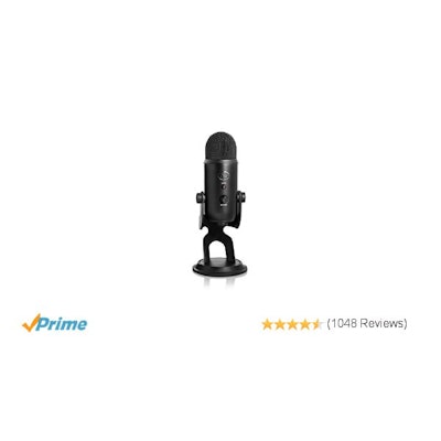 Blue Microphones Yeti USB Microphone - Blackout Edition: Amazon.co.uk: Musical I