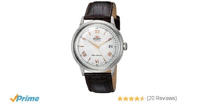 Amazon.com: Orient Men's '2nd Gen. Bambino Ver. 2' Japanese Automatic Stainless 