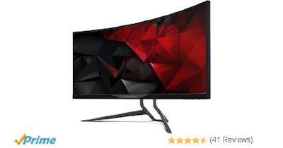 Acer 34-Inch X34A UWQHD Curved Monitor - (100M:1, 3440 x 1440,  4ms)