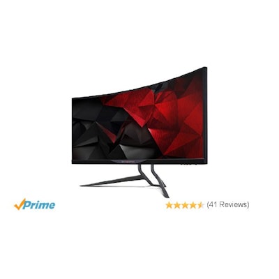 Acer 34-Inch X34A UWQHD Curved Monitor - (100M:1, 3440 x 1440,  4ms)