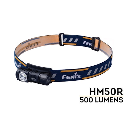 Fenix HM50R Headlamp, IP68, CR123A & 16340