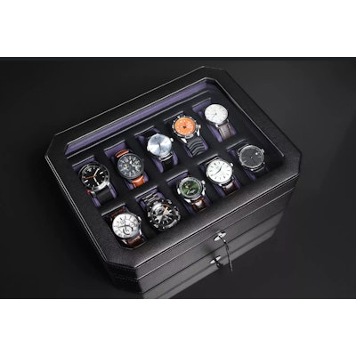 Windsor 10 Piece Watch Box with Drawer | 458603 | WOLF
