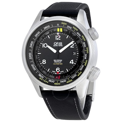 Oris Big Crown Altimeter Automatic Black Dial Men's Watch 733-7705-4164LS - Big 