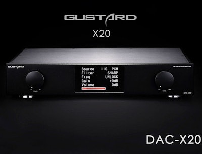GUSTARD DAC-X20 Super Ultimate 2 x ES9018 XMOS HiFi DAC 384KHz DSD DOP Decoder -