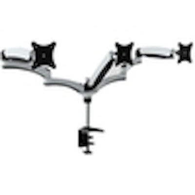 Triple articulating Monitor Mount. Supports 3 monitors 15 to 28" each. Spring Lo