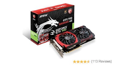 Amazon.com: MSI Graphics Cards GTX 980 GAMING 4G: Computers & Accessories