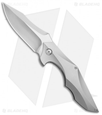 Brous Blades Snody Ante Up Frame Lock Flipper Knife Titanium (3.5" Satin) - Blad