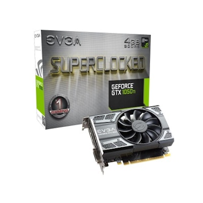 EVGA GeForce GTX 1050 Ti 4GB SC - Inet.se