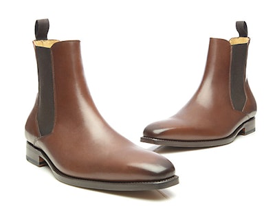 SHOEPASSION.com – Goodyear-welted Chelsea boot in dark brown