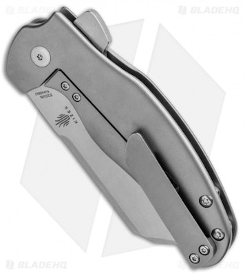 Kizer Sheepdog C01C Left Hand Knife | Titanium + Stonewash | Blade HQ