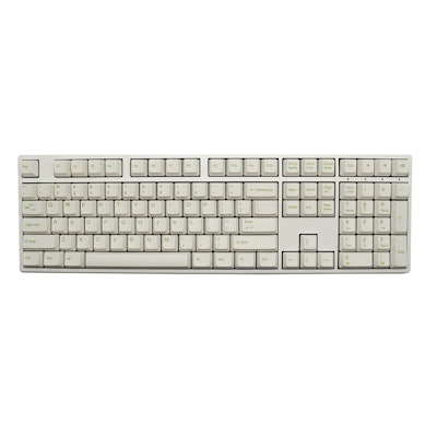 Ducky One White PBT Dye Sublimated Keycaps Mechanical Keyboard (Blue Cherry MX)