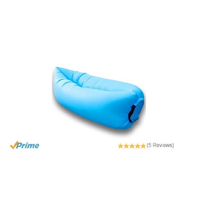 Amazon.com : TOLOCO Outdoor Inflatable Lounger Nylon Fabric Beach Lounger Conven