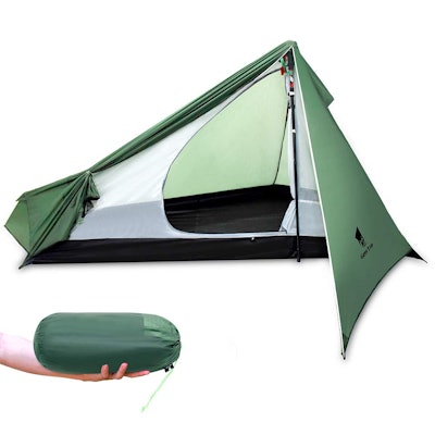 Geertop Backpacking Tent - Ultralight 1 Person 3-Season 